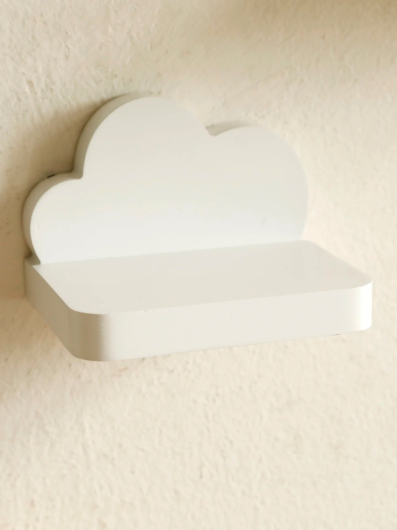 Boho Cloud Wall Shelf, Minimalist Floating Display Shelf for Kids' Room Decor, Wooden Cloud Shape Organizer for Nursery, Bedroom