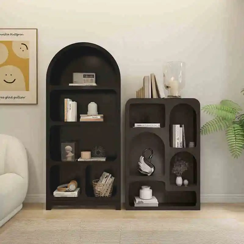 Arched cabinets, bookcases, lockers, cave cabinets, lattice cabinets, living rooms, Nordic cream display cases