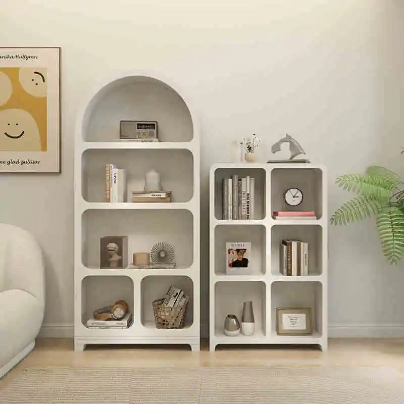 Arched cabinets, bookcases, lockers, cave cabinets, lattice cabinets, living rooms, Nordic cream display cases
