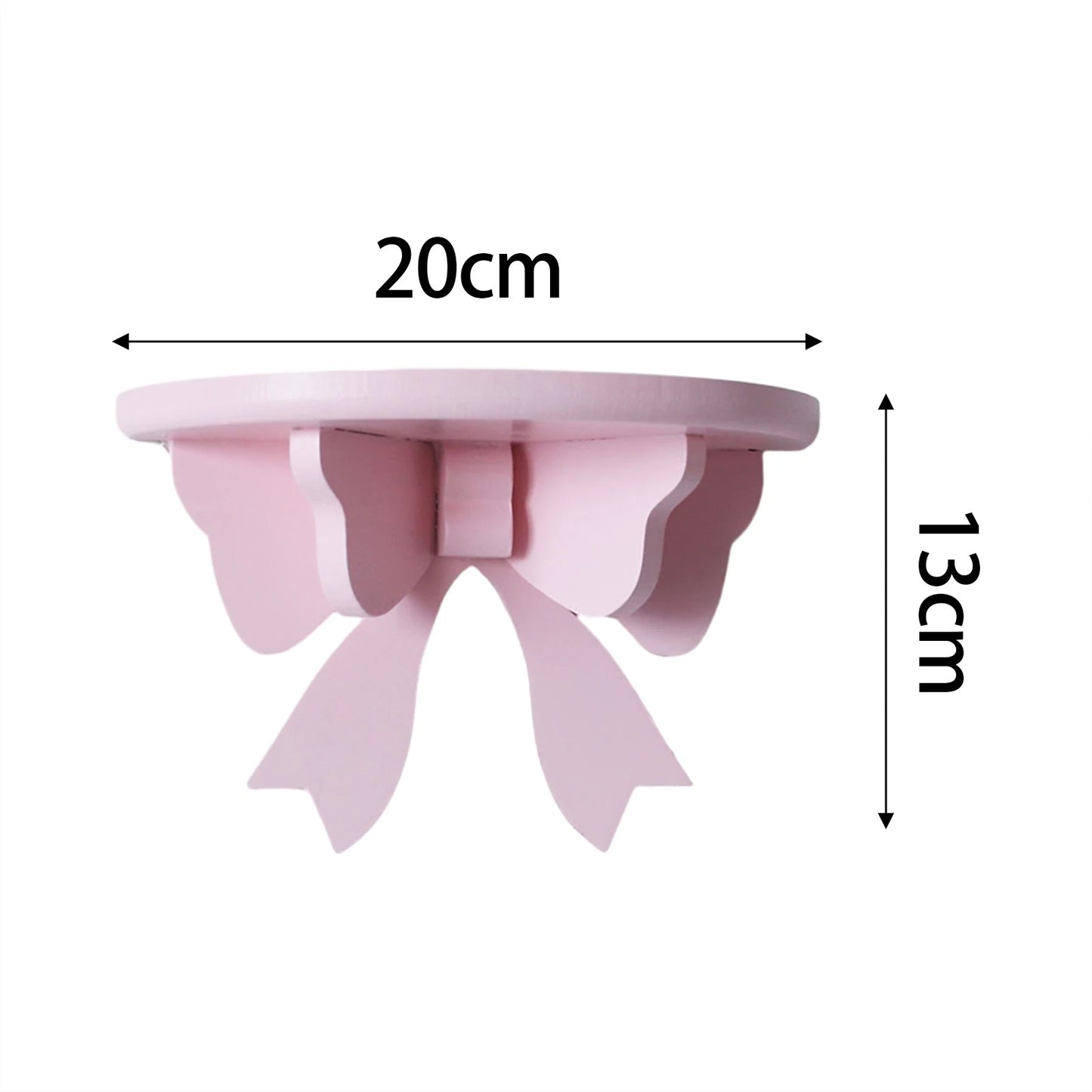 Wall Shelf Bracket Display Bracket Rustic Storage Rack Shower Organizer Bow Shaped for Living Room Bathroom Wall Toilet Ornament