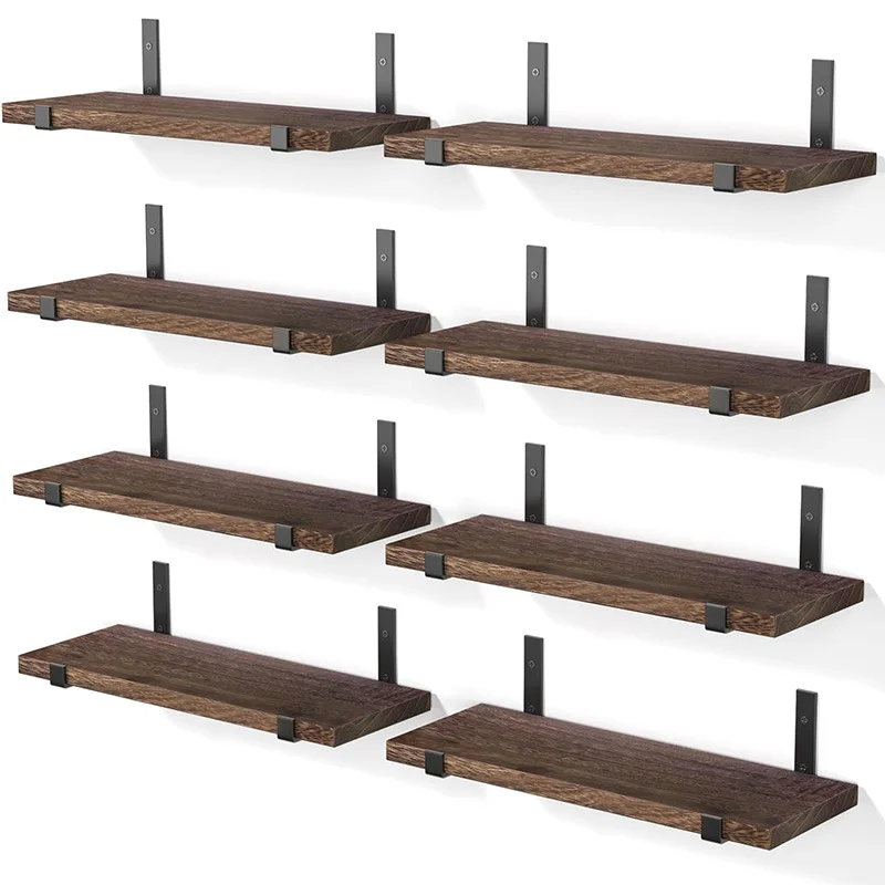 5 layers floating shelf, a word board shelf,Wall organizer, strong bearing capacity, including iron frame, screws and other acce