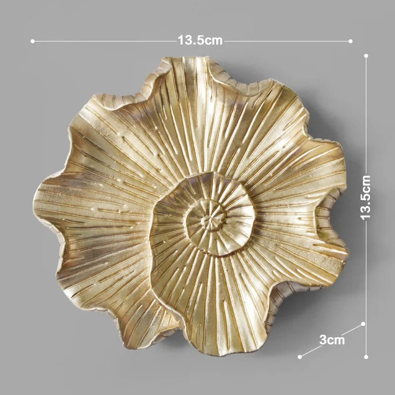 European-style resin lotus leaf fish wall decoration, living room three-dimensional wall decoration, wall hanging ornaments