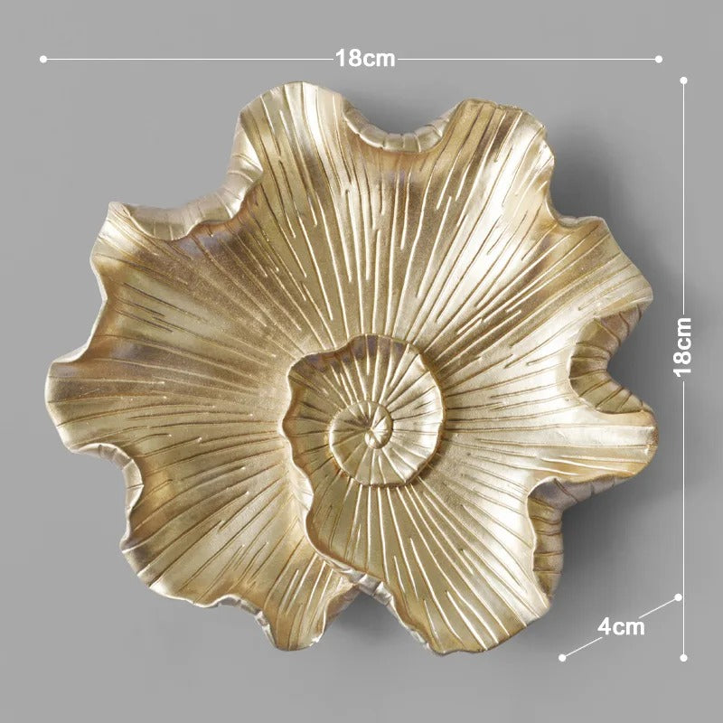European-style resin lotus leaf fish wall decoration, living room three-dimensional wall decoration, wall hanging ornaments