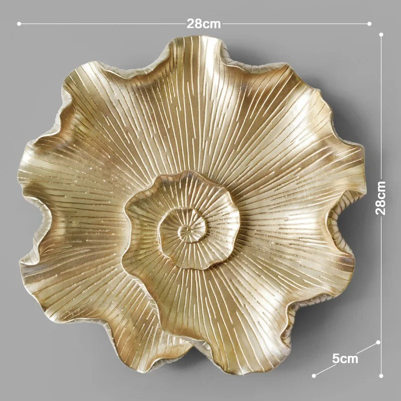 European-style resin lotus leaf fish wall decoration, living room three-dimensional wall decoration, wall hanging ornaments