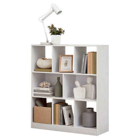 Bookcase, Bookshelf, Freestanding Storage Unit, 8 Open Compartments, Used Horizontally, Vertically, Upside Down