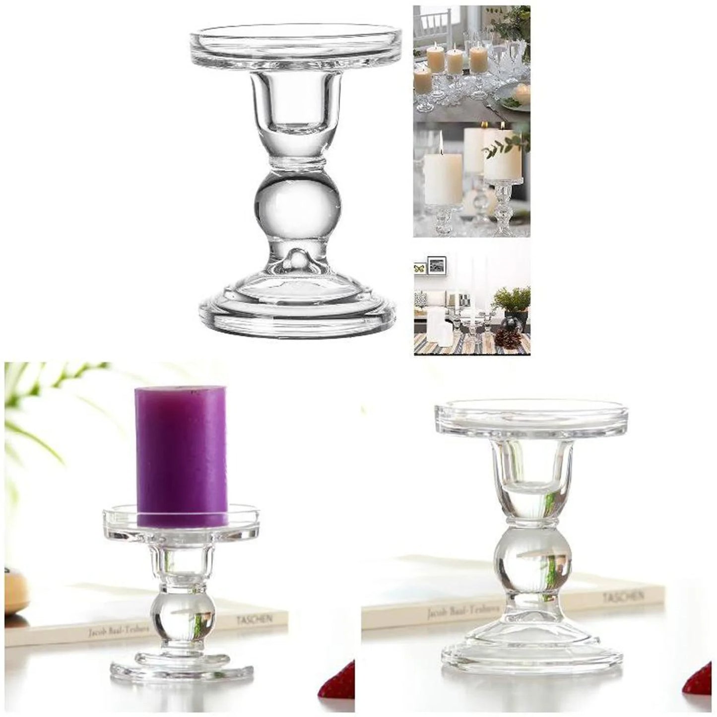 European Style Candlestick Elegant & Classic Candle Holders for Home Party Engagement Wedding