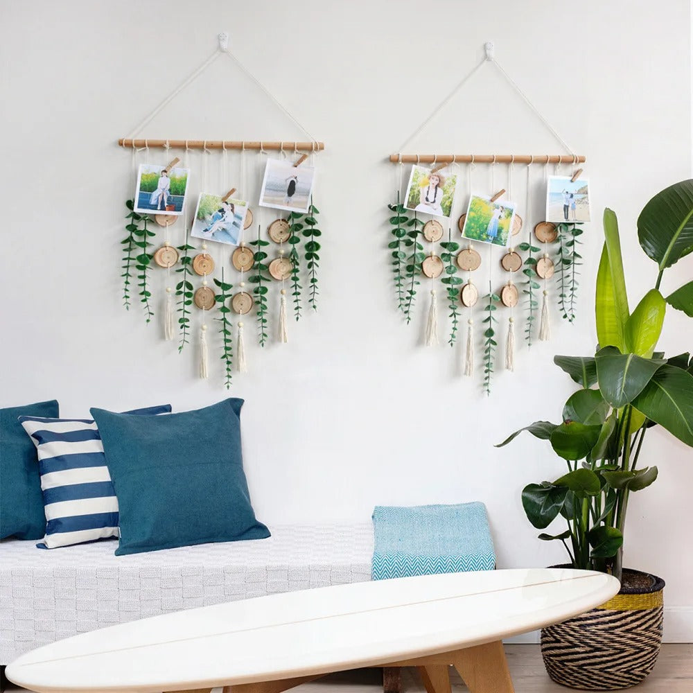 Artificial Eucalyptus Wall Hanging Plant Fake Leaves Boho Wall Decor Bathroom Bedroom Kitchen Rustic Farmhouse Home Living Room