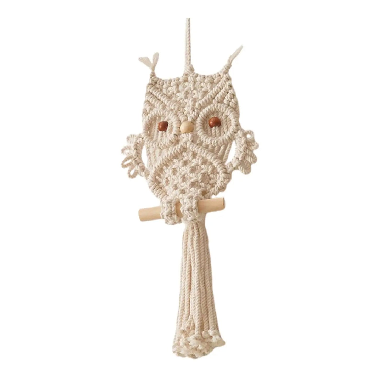 Owl Macrame Tapestry Woven Wall Hanging Pendant Ornament Woven Bohemian Tapestry