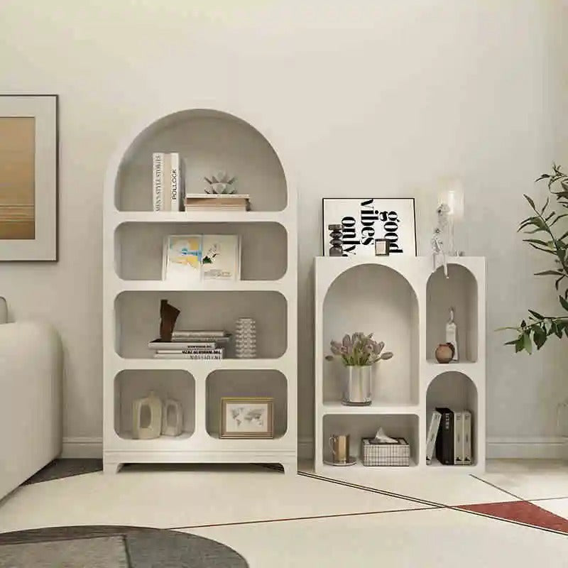 Arched cabinets, bookcases, lockers, cave cabinets, lattice cabinets, living rooms, Nordic cream display cases