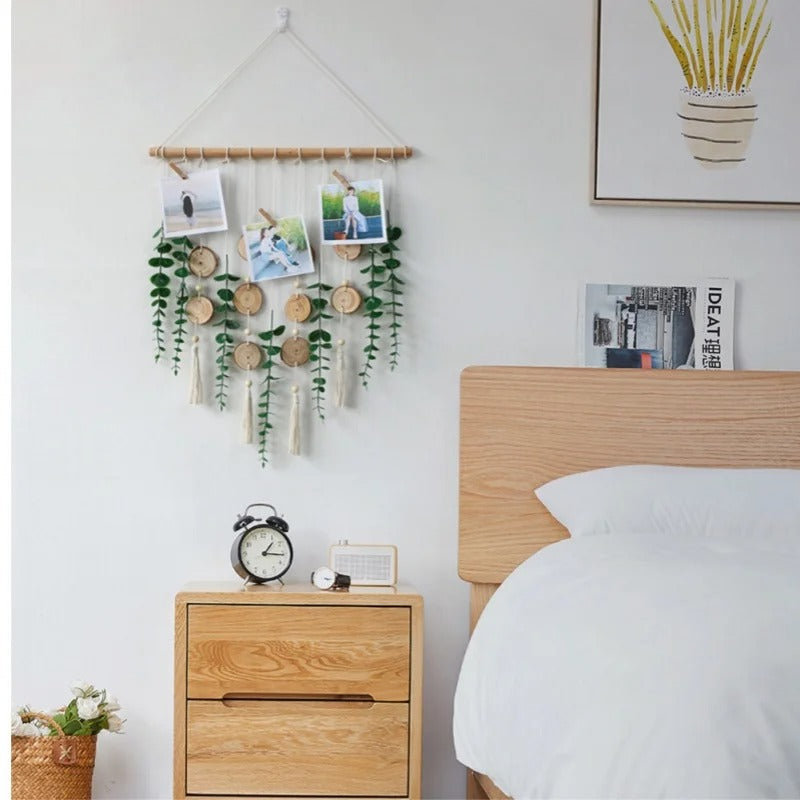 Artificial Eucalyptus Wall Hanging Plant Fake Leaves Boho Wall Decor Bathroom Bedroom Kitchen Rustic Farmhouse Home Living Room