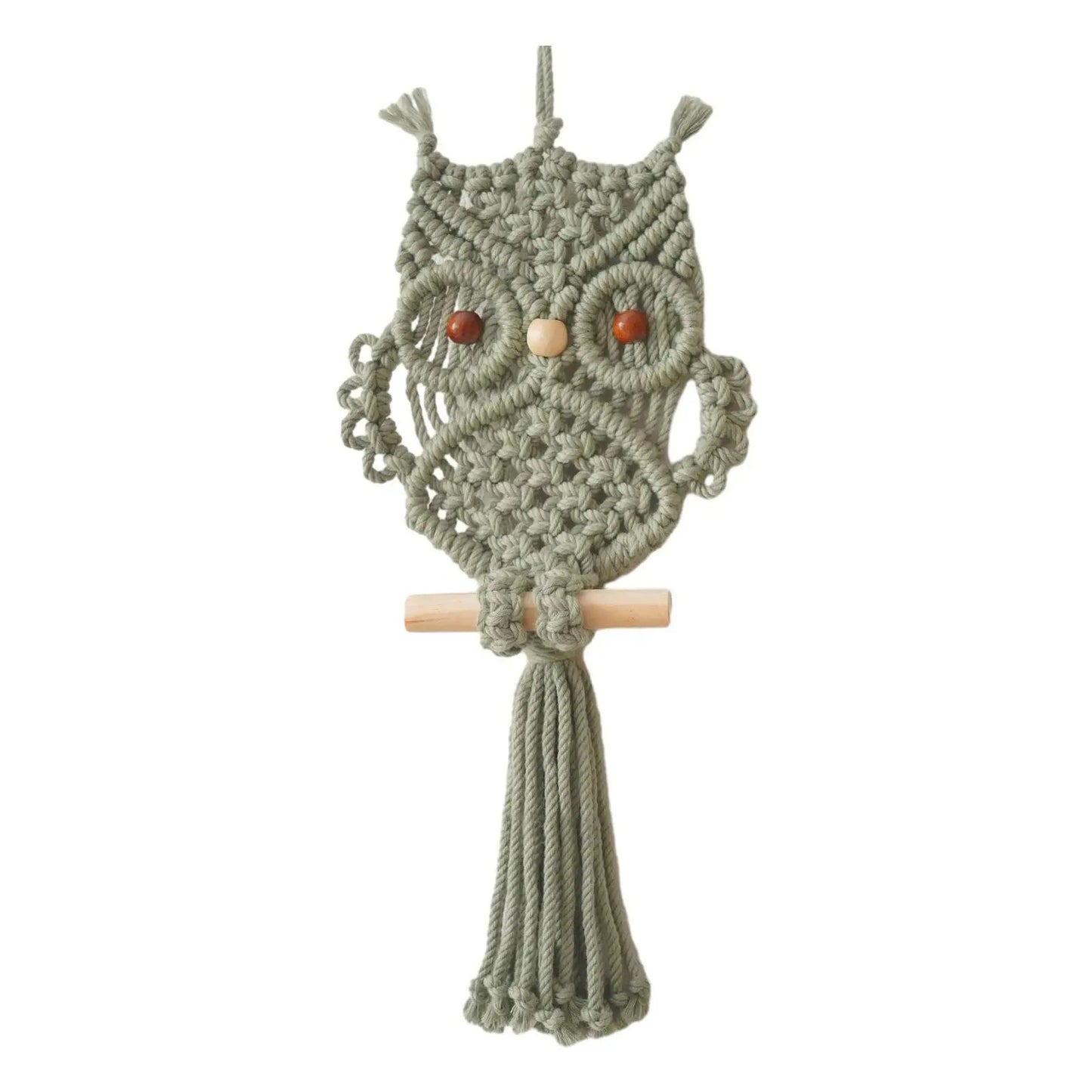 Owl Macrame Tapestry Woven Wall Hanging Pendant Ornament Woven Bohemian Tapestry