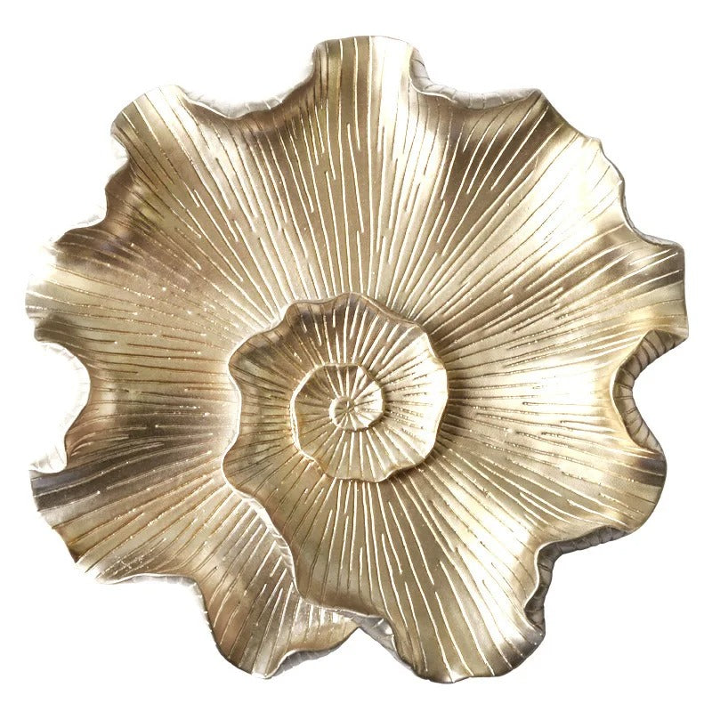 European-style resin lotus leaf fish wall decoration, living room three-dimensional wall decoration, wall hanging ornaments