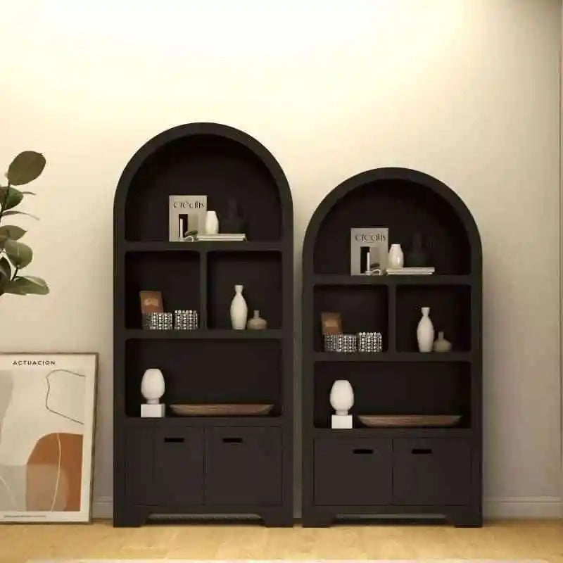 Arched cabinets, bookcases, lockers, cave cabinets, lattice cabinets, living rooms, Nordic cream display cases
