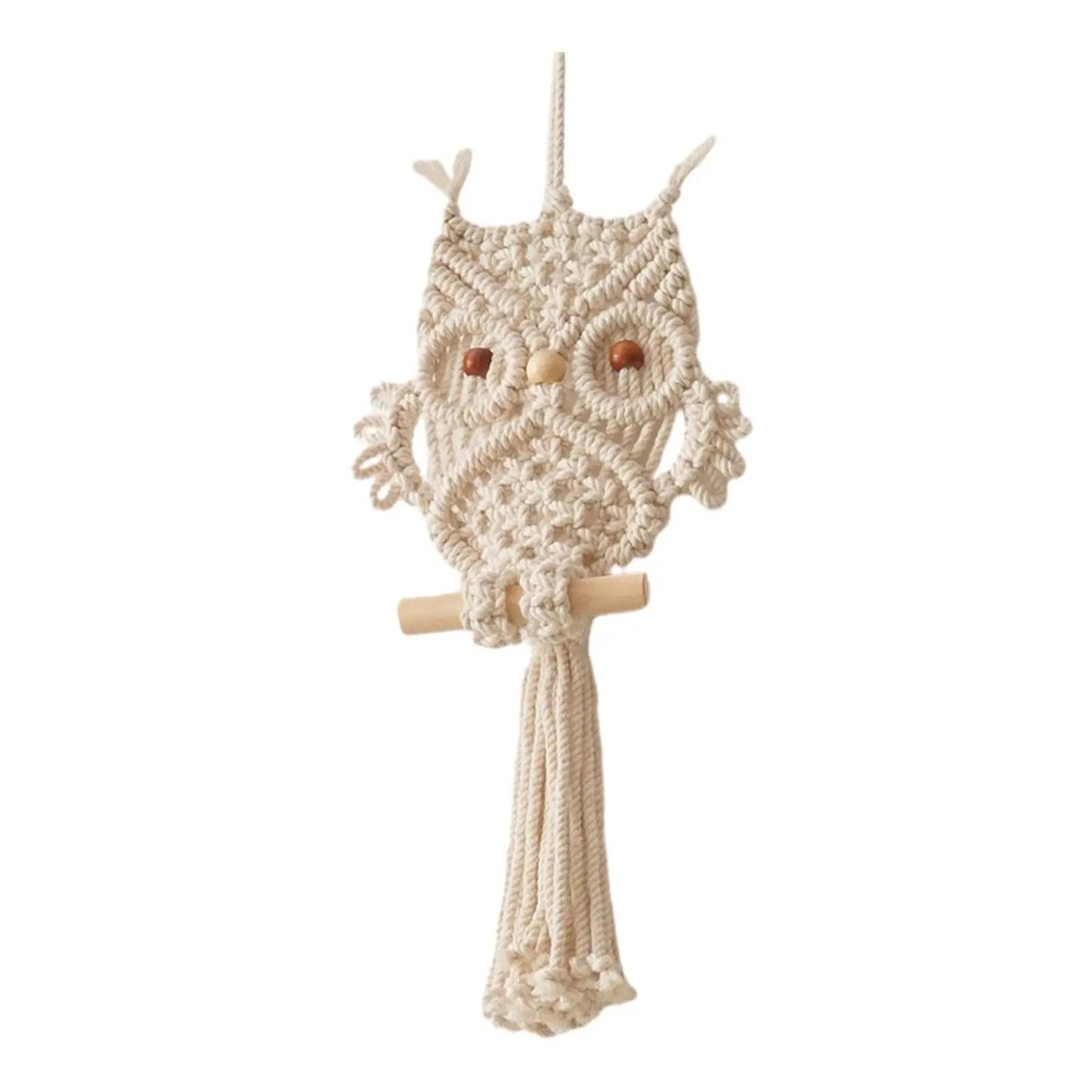 Owl Macrame Tapestry Woven Wall Hanging Pendant Ornament Woven Bohemian Tapestry