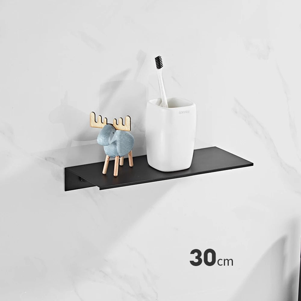30/40/50CM Bathroom Shelf Aluminum Floating Shelves for Wall Mounted Shower Organiser Kitchen Storage Rack Bathroom Accessories
