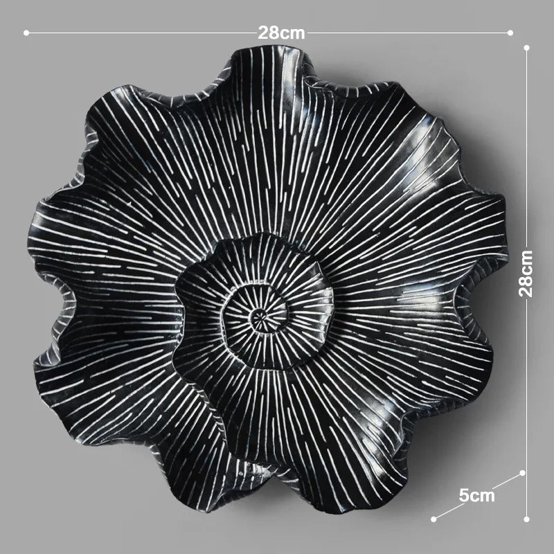 European-style resin lotus leaf fish wall decoration, living room three-dimensional wall decoration, wall hanging ornaments